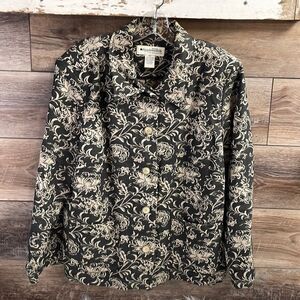 Appleseed Petite  Ladies Dress Jacket Blazer , Size 18P, Black and White